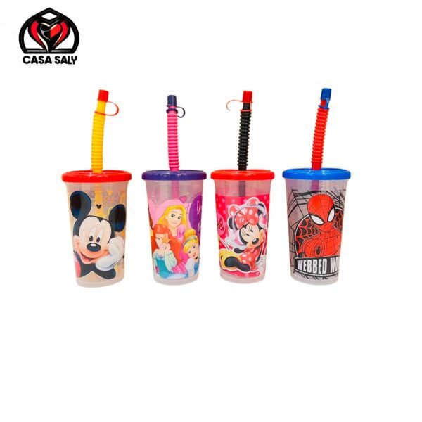 Vaso Infantil con tapa y sorbete
