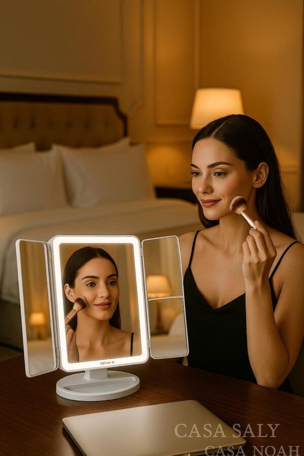 espejo maquillaje con luz led