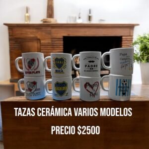 taza de ceramica para papa