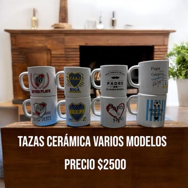 taza de ceramica para papa