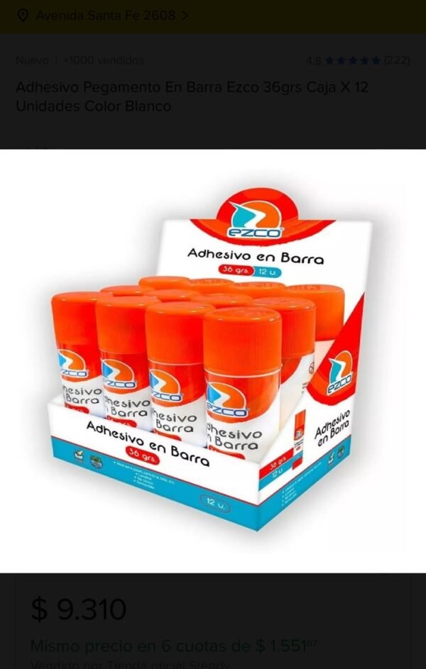 BARRA ADHESIVA EZCO