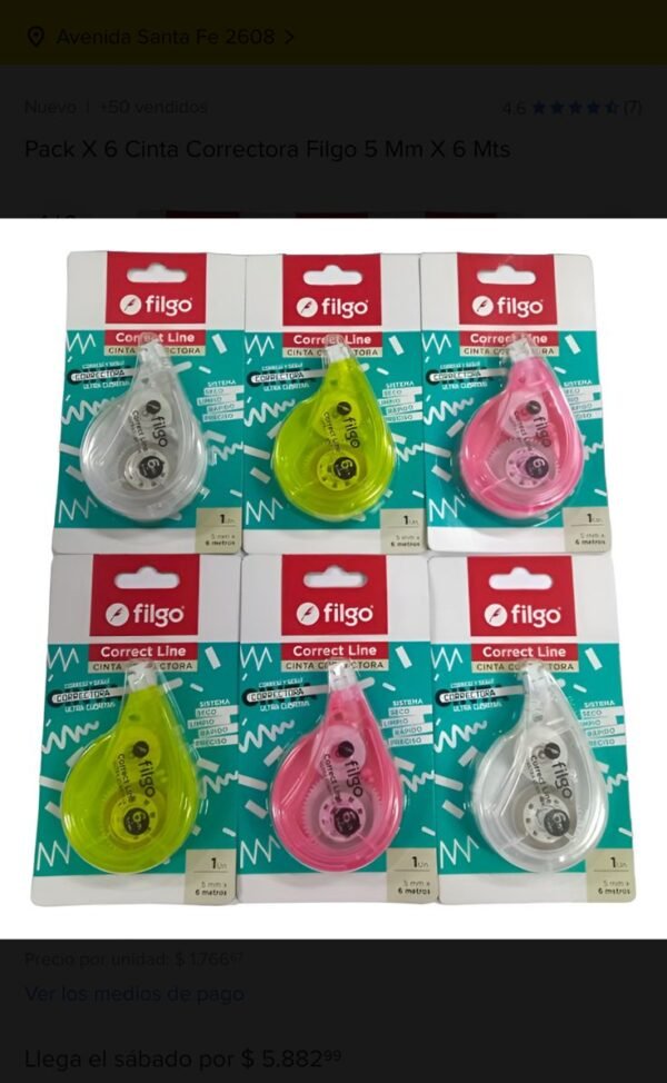 CORRECTOR CINTA FILGO